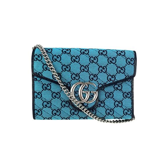 Gucci Monogram Marmont Chain Wallet Bag - Picture 1 of 8